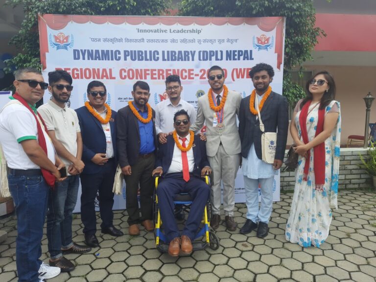 Hemant Nepal with participants at the Dynamic Public Library (DPL) Nepal regional conference