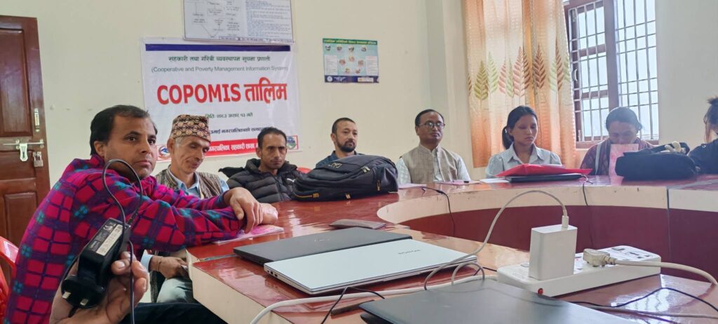 COPOMIS cooperative management training at Deumai Municipality, Ilam, by trainer Hemant Nepal